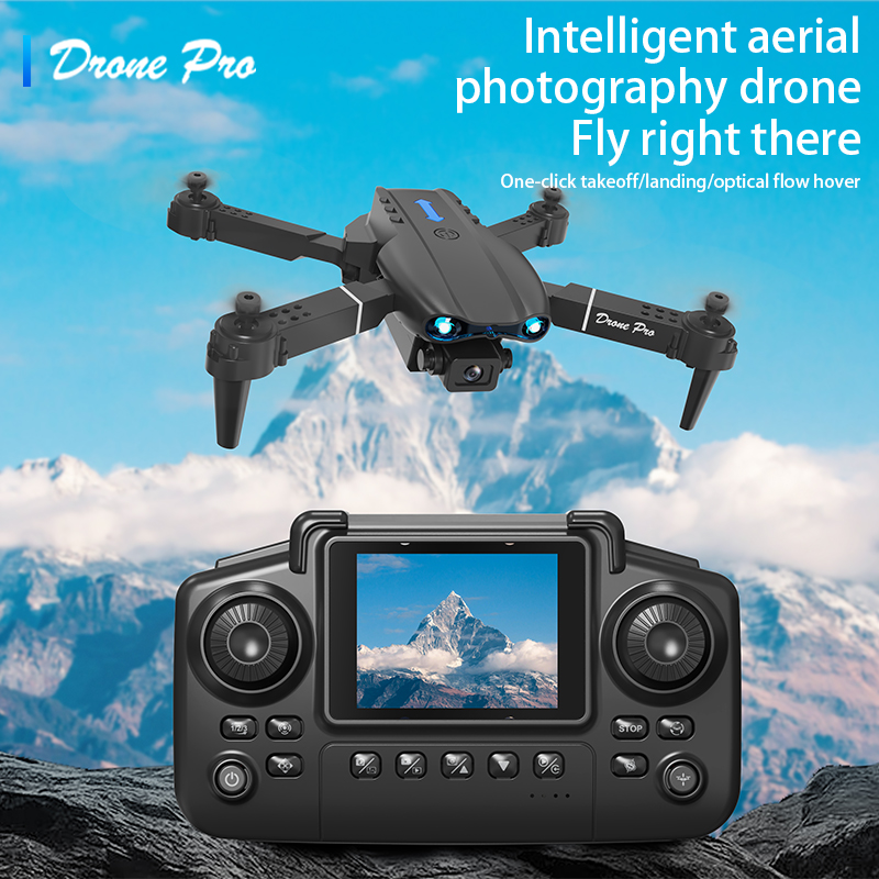 Drone Camera Night Vision - E99 Airหน้าจอควบคุมDrone Professionalกว้างRC Dron HD 4Kกล้องพับเฮลิคอปเตอร์เครื่องบินQuadcopter